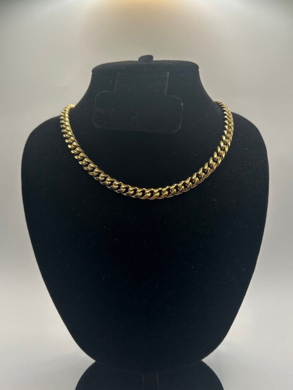 7mm Miami Cuban Link Chain Gold 18 Inch Waterproof Nickel Free